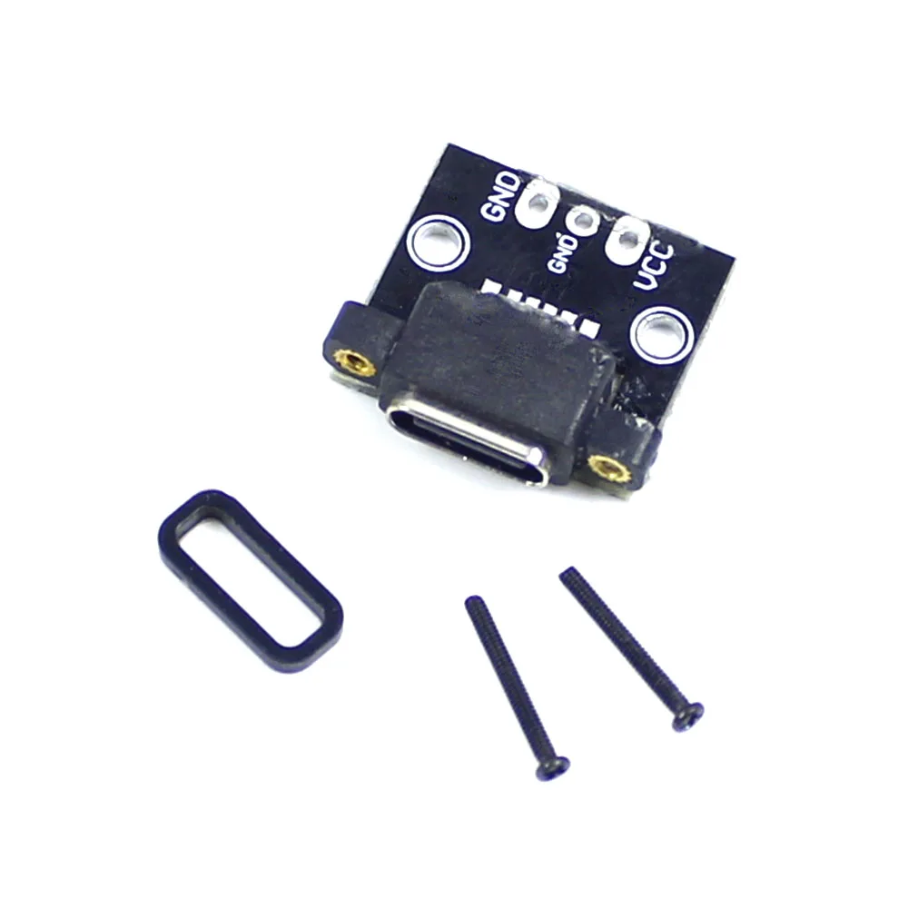 Type-C Female USB3.1 Test PCB Board With Screws Waterproof Adapter Type C 12P Connector Socket For Data Line Wire Cable Transfer