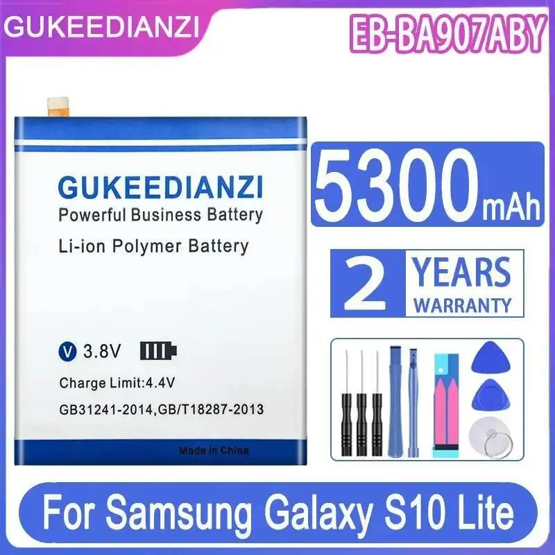 

Для мобильного телефона Samsung Galaxy S10 Lite, 5300 мАч, долговечная работа EB-BA907ABY