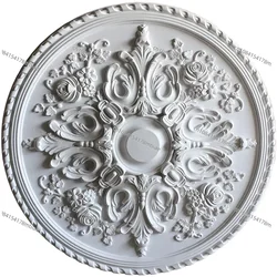 D800mm PU Decorative Ceiling Rose - Chandelier Base Plate & Wall Medallion
