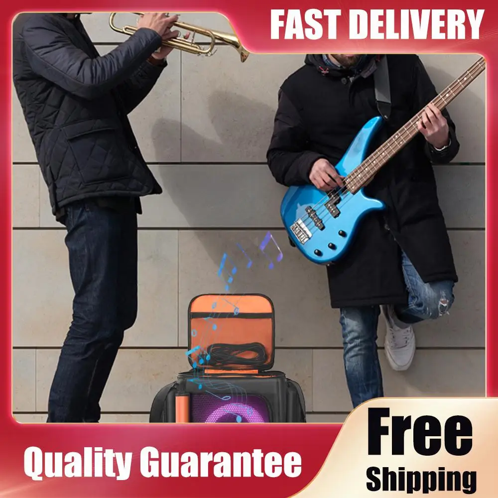 

For Partybox Encore Essential 2 Double-Sided Speaker Storage Bag Anti-Scratch Speaker Carry Bag Waterproof Encore Essential