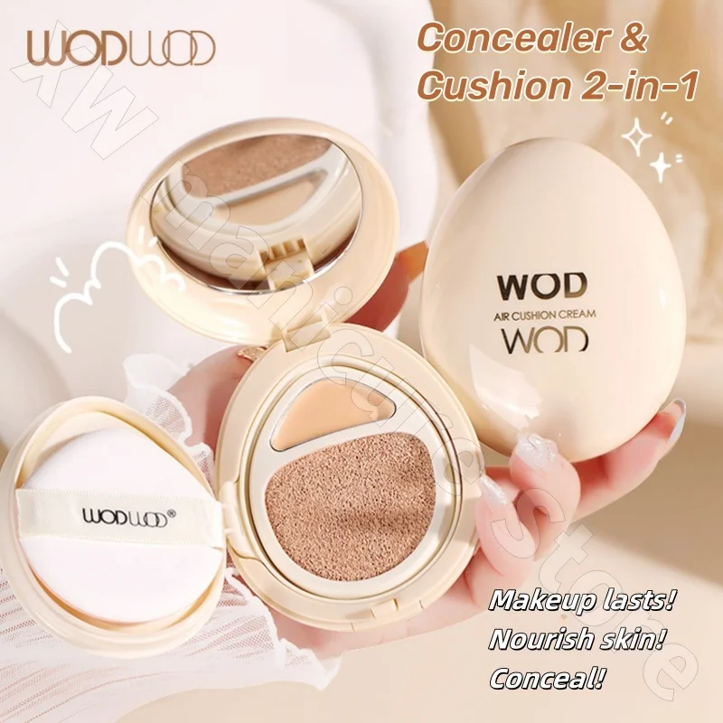 

WODWOD Velvet Mist Concealer Cushion Cream Dual-effect Long-Lasting Non-Sticking Powder Lightweight Fitting Concealer BB Cream