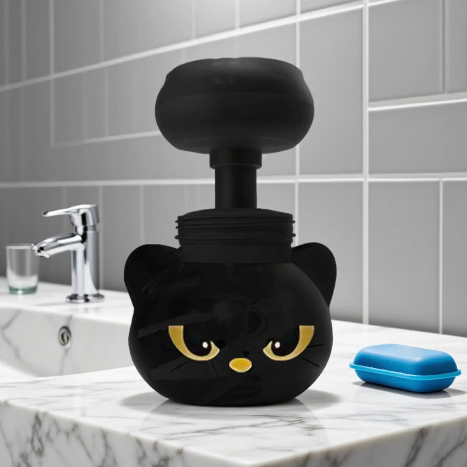 

Дозатор для мыла в форме кошачьей лапы, многоразовый - милый насос в форме лапы для кухни, раковины в ванной, дозатор жидкого мыла для детей и взрослых