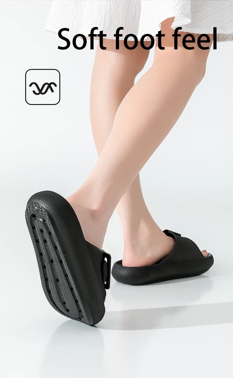 Neue Damen-Flip-Flops mit dicker Sohle – Sommer-Outdoor-Sandalen, leichte EVA-Strandrutschen, rutschfeste Unisex-Schuhe für die Dusche – Detail 10