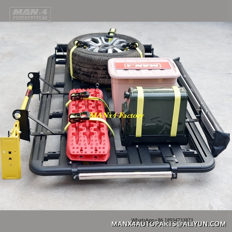 Portapacchi piatto in lega di alluminio MANx4 per Range Rover L322 02-12