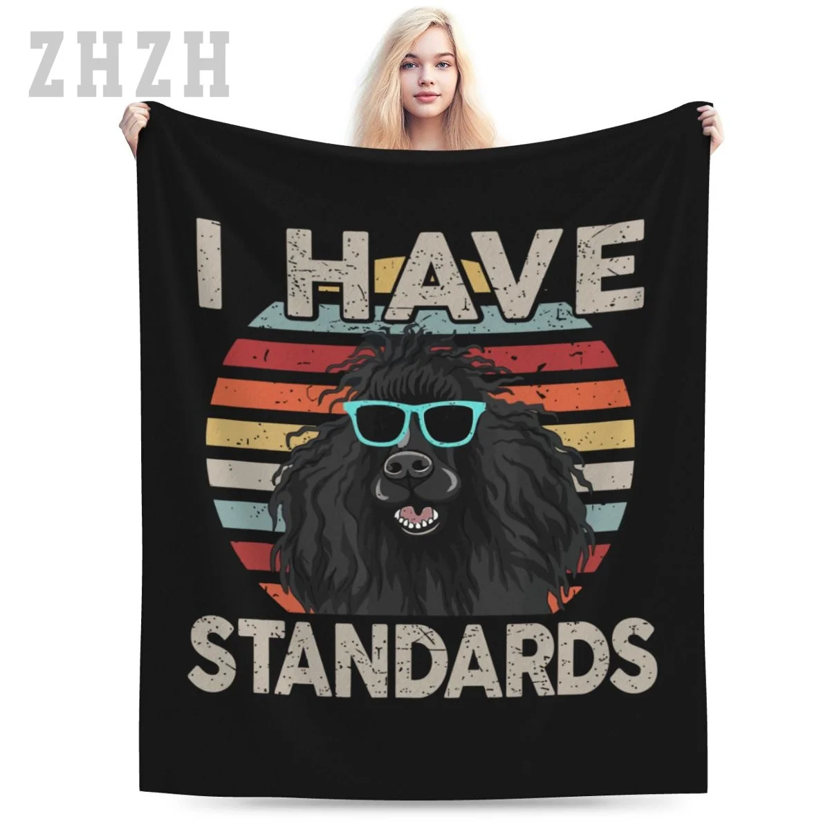 Blanket I Have Standards Poodle Funny Poodle Flannel Multifunction Outdoor Camping Sofa Cover Keep Warm