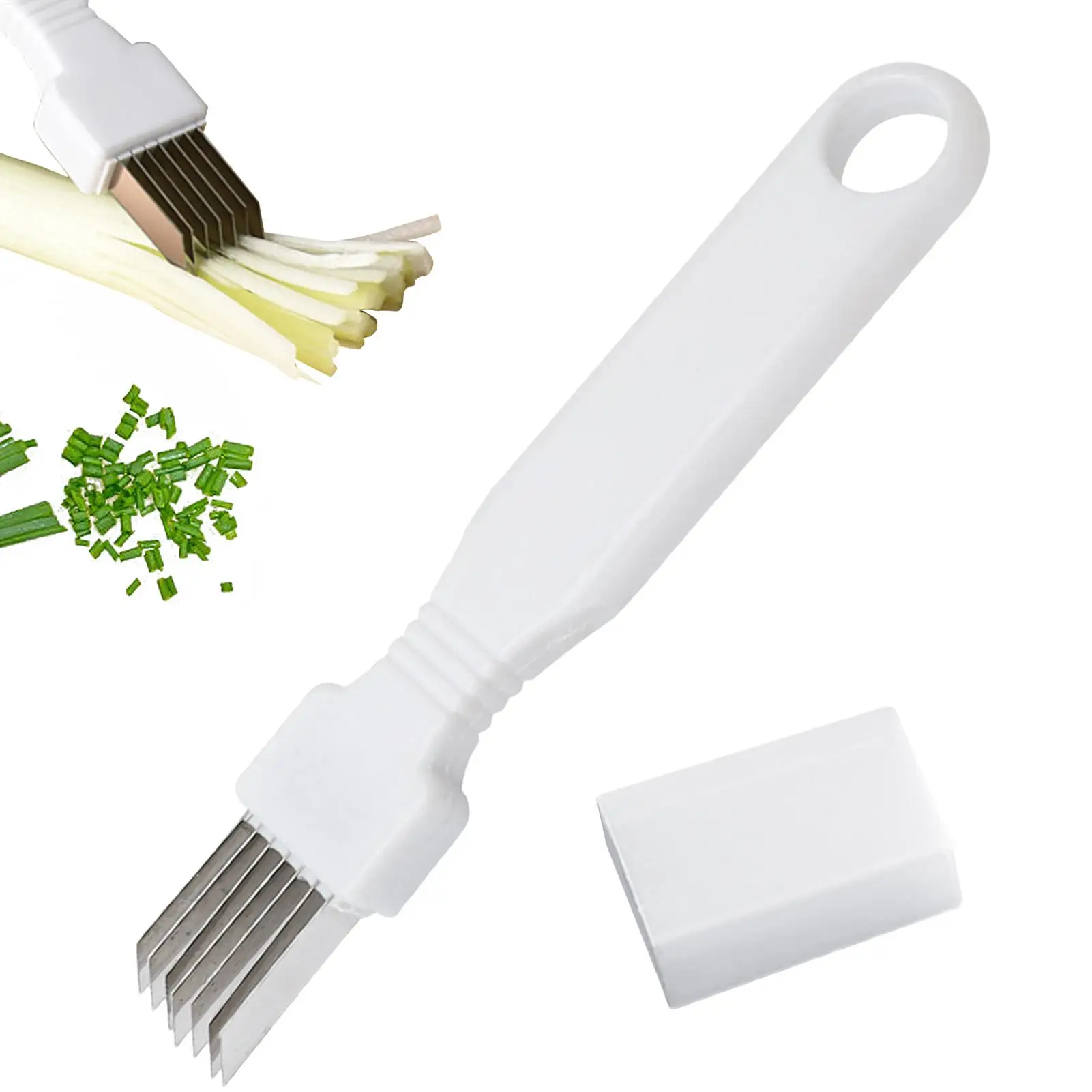 Kitchen Shred Silk Stainless Steel Onion Slicer Cutter Scallion Cutter Multi Vegetable Fruit Chopper Shredder Kitchen Gadget