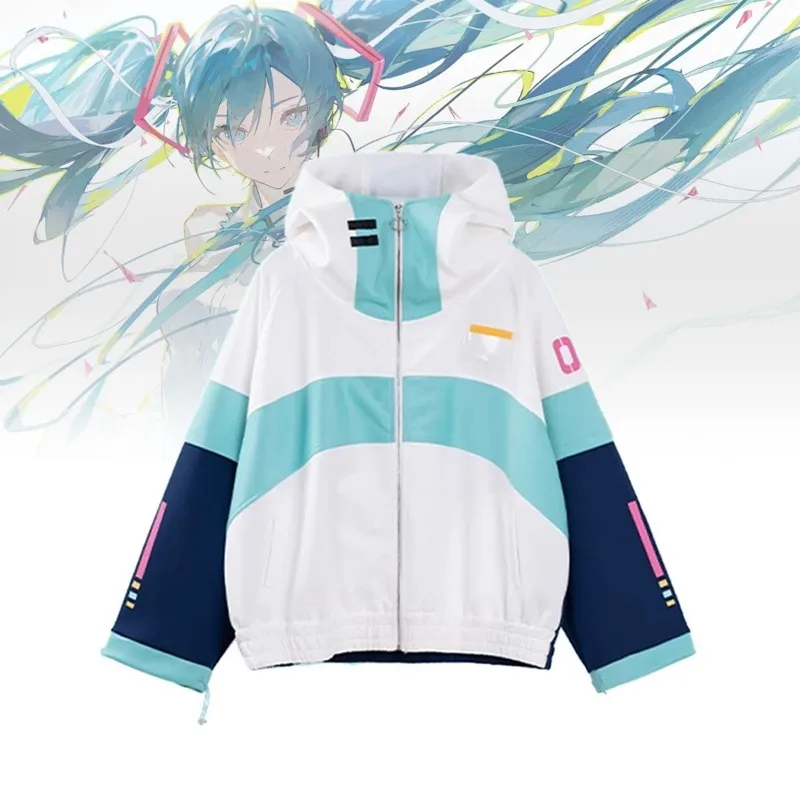 

Hatsune Miku anime cute Miku peripherals Japanese style jackets sweatshirts pants kawaii trendy casual versatile clothes suits