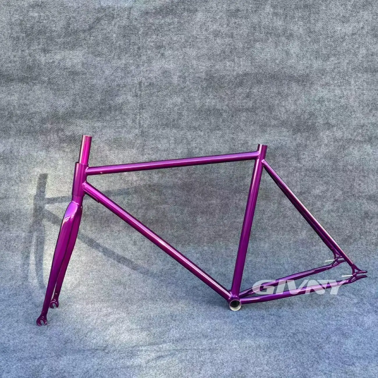 AliExpress NONE Frameset 700C Aluminum Fixed Gear Frame and Fork Track Fixie Bike 46CM 52CM 56CM Single Speed Bicycle Parts