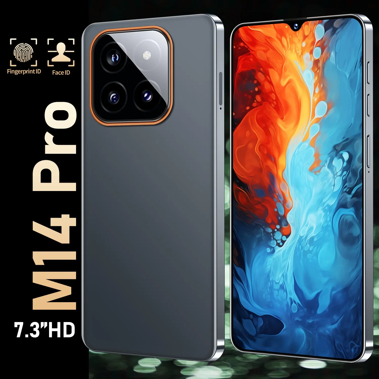 Hot Selling M14 Pro Mobile Phone Large Screen HD Versão Global Smartphone Android Cheap Phone Celulares S23 S22 Ultra 11t Pro