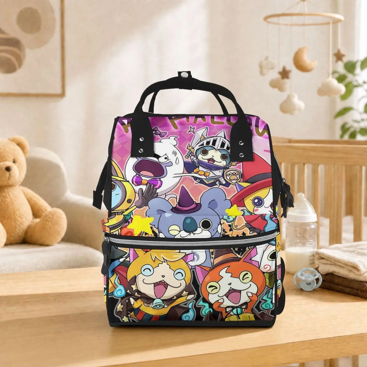 Yo-Kai Watch Cartoon Game Student Backpack School Bag Hiking Travel Daypack for Men Women Bookbag Shoulder Bags