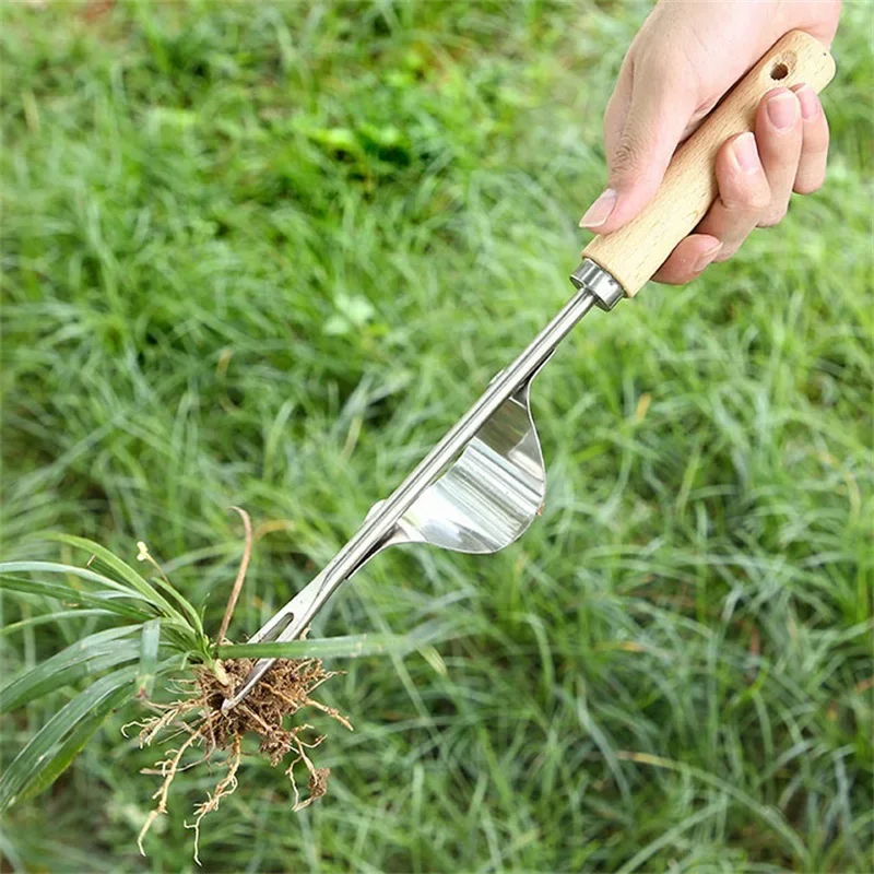 حديقة Weeder أداة الحديقة قوي حفر مجتذب اليد إزالة الأعشاب الضارة فعالة سهلة تطبيق التشذيب إزالة العشب مجتذب مقبض طويل
