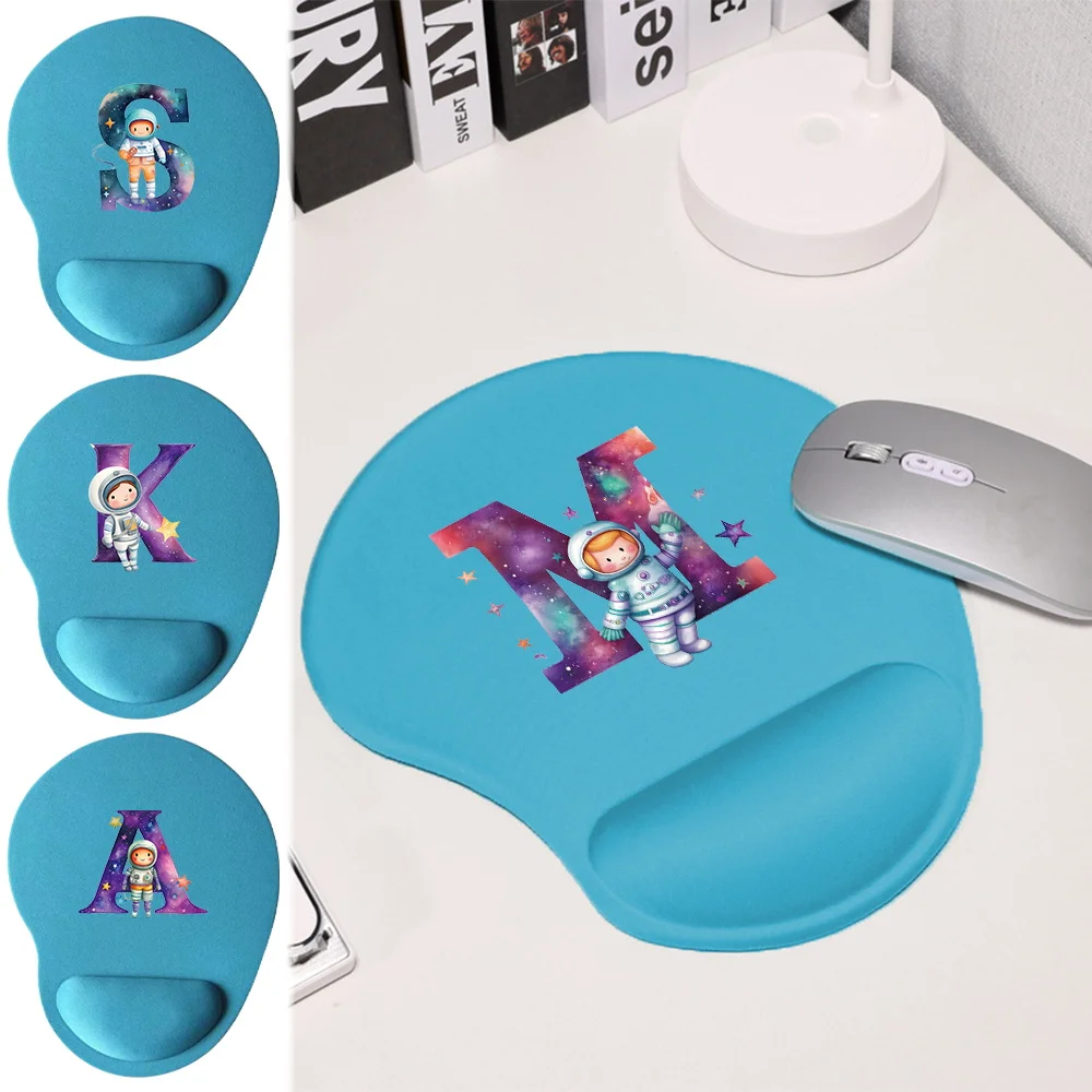 

Office Desk Mat Gaming Mousepad Wrist Guard Desk Pad Soft Comfortable Memory Cotton Rebound Non-Slip astronaut letter Laptop mat