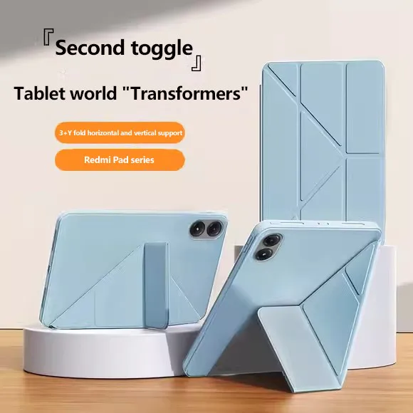 

Мягкий силиконовый чехол для Redmi Pad Pro 12.1 SE 11 Pad10.61 SE 8.7 Xiaomi Poco Pad12.1 7 6 5 Pro 11 дюймов Smart Y-Fold Stand Cover