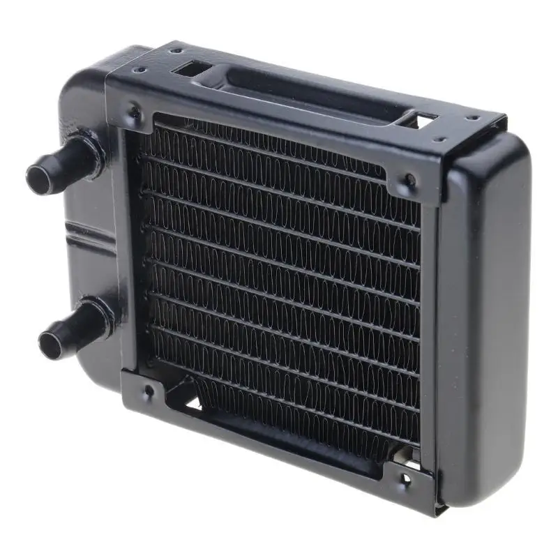 

652F G1/4 Thread 90mm Water Heat Exchanger Computer Aluminum Heat Radiator Heat Sink for Computer Water Cooling System