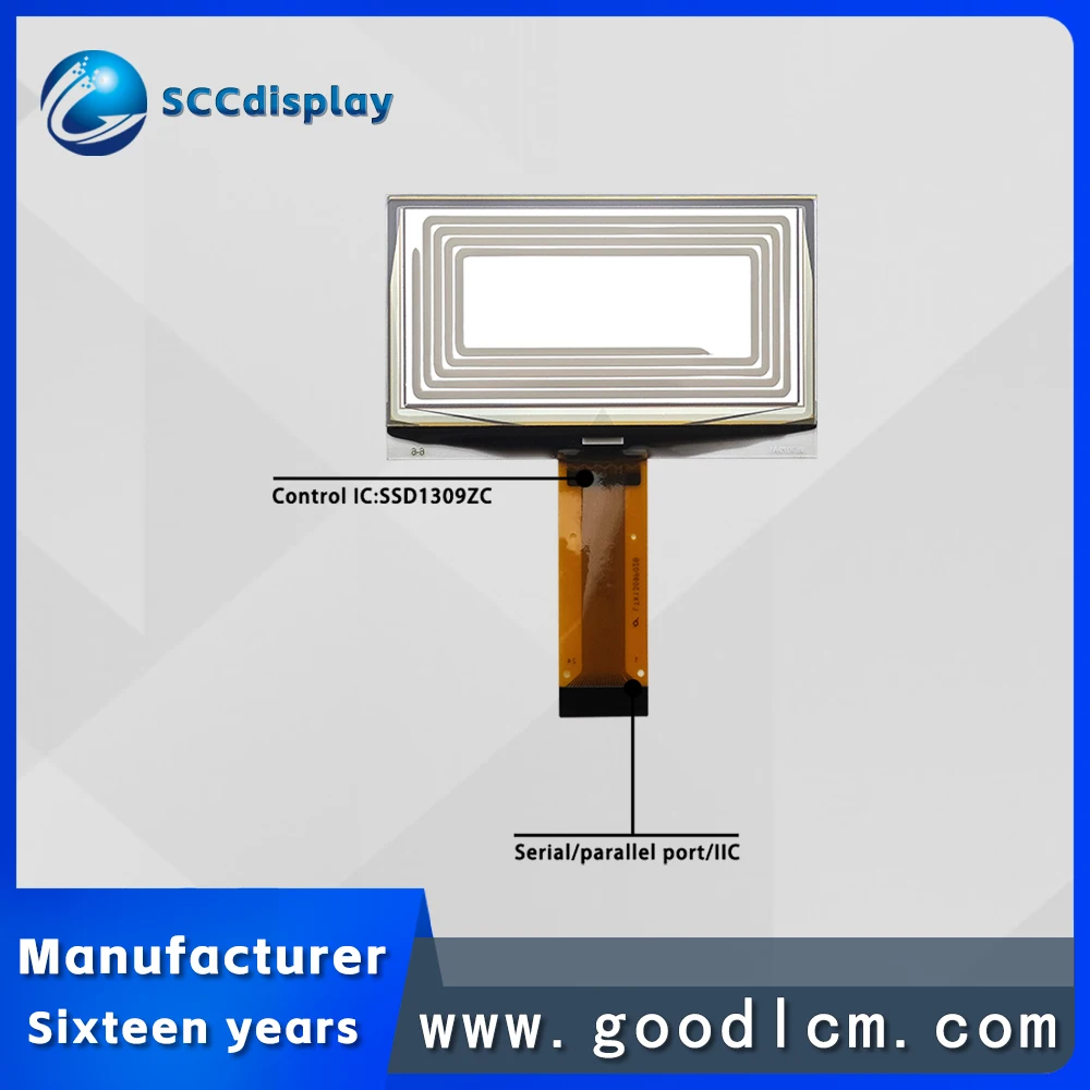 Support SPI/IC interface SJXDO2420 Monochrome 2.42-inch OLED display screen 128*64 dot matrix LCD screen SSD1309 driver