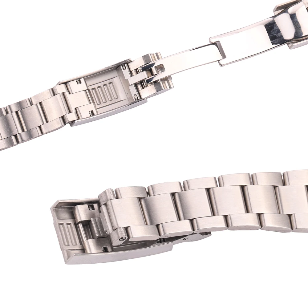 20mm Stainless Steel Watch Band Strap Glide Lock Clasp For Submariner Gmt Men Brushed Polished Curved End Bracelet