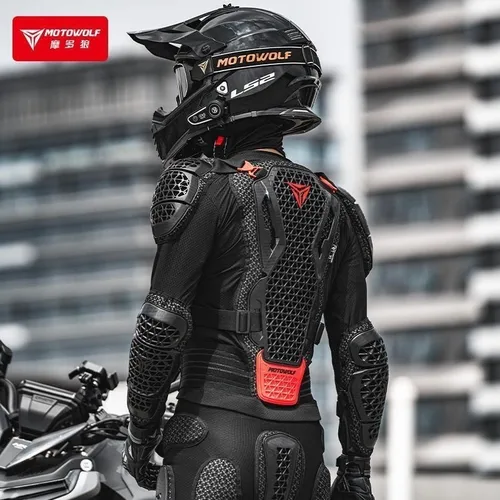 Chaqueta de motocicleta Motowolf, chaqueta de armadura para hombre y mujer, chaqueta protectora para el cuerpo de motocicleta, equipo de protección para montar con certificado CE