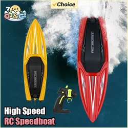 2.4G 100M RC Wireless Boat Ship Kids Gift Outdoor Toys Electric Rechargeable Water High Speed Remote Control Speedboat Kid Gifts