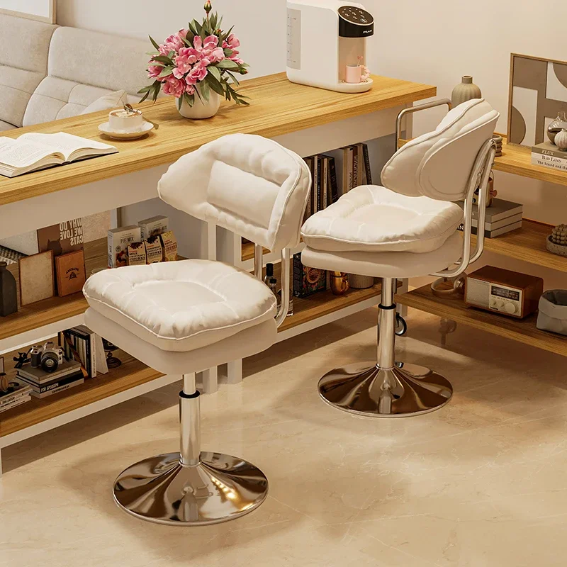 

Bar Household Backrest Lifting Light Luxury Island Table Dining Front Desk Cashier Reception High Stool