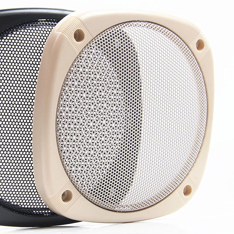 5-Inch Square Car Horn Mesh Cover Speaker Modification Decoration Ring Protection Cover Repair Parts 2Pcs