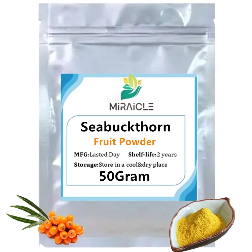 

50-1000g Natural Polvo de espino de mar Seabuckthorn(Sha Ji) Hippophae Rhamnoides