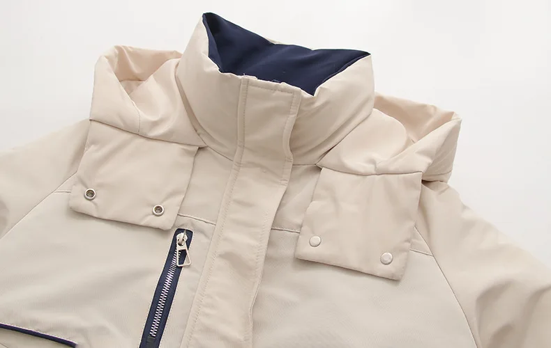 [즉시 배송] 고품질 여성 겨울 두꺼운 따뜻한 면 재킷 여성 파카 허리 조임 깃털 면 숏 재킷