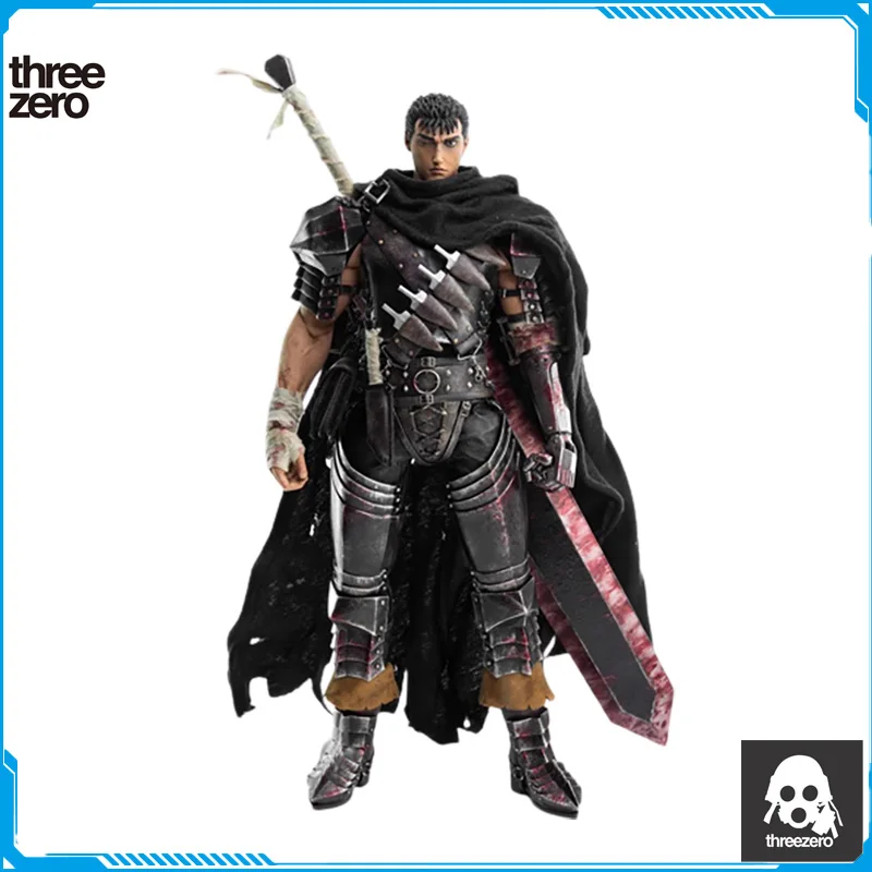 

In Stock Threezero 1/6 BERSERK Black Swordsman Guts Original Anime Figure Model Toys for Boys Action Figures Collection Doll Pvc