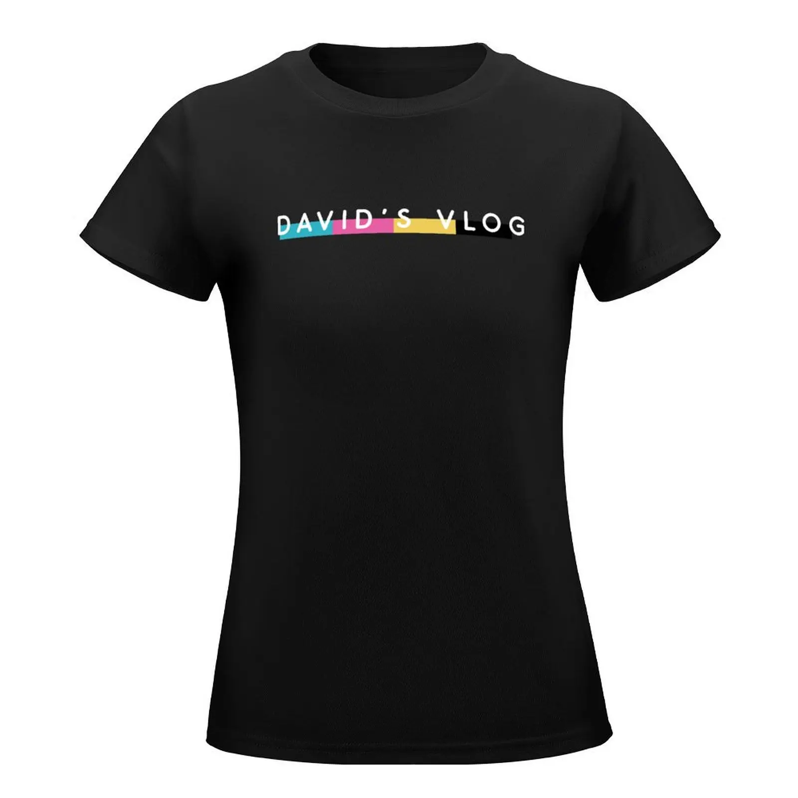 DAVID'S VLOG the beverly collection black DAVID DOBRIK VLOG SQUAD T-Shirt Short sleeve tee Aesthetic clothing womans clothing