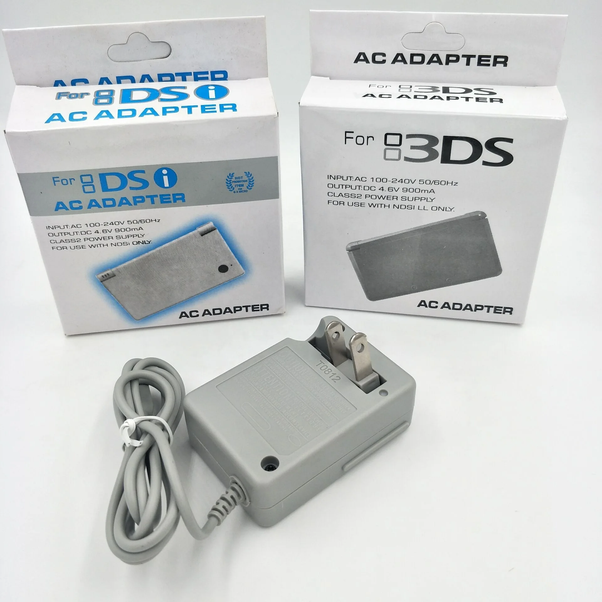 100 Uds UE EE. UU. Adaptador de CA de viaje cargador de fuente de alimentación de pared para el hogar para Nintendo DSi NDSI 3DS cargador de fuente de alimentación de pared para el hogar
