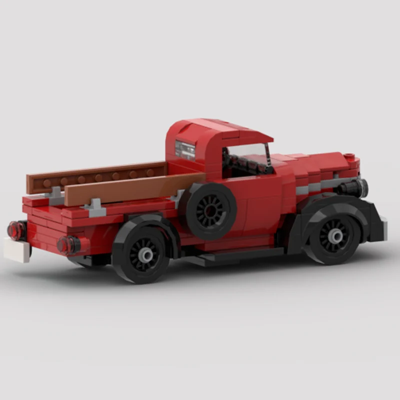 Klocki konstrukcyjne MOC Speed Hypercar Model Klasyczny Retro D-2 Pickup Truck Technologia Modularna Prezenty Zestaw do Składania Zabawki dla Dzieci