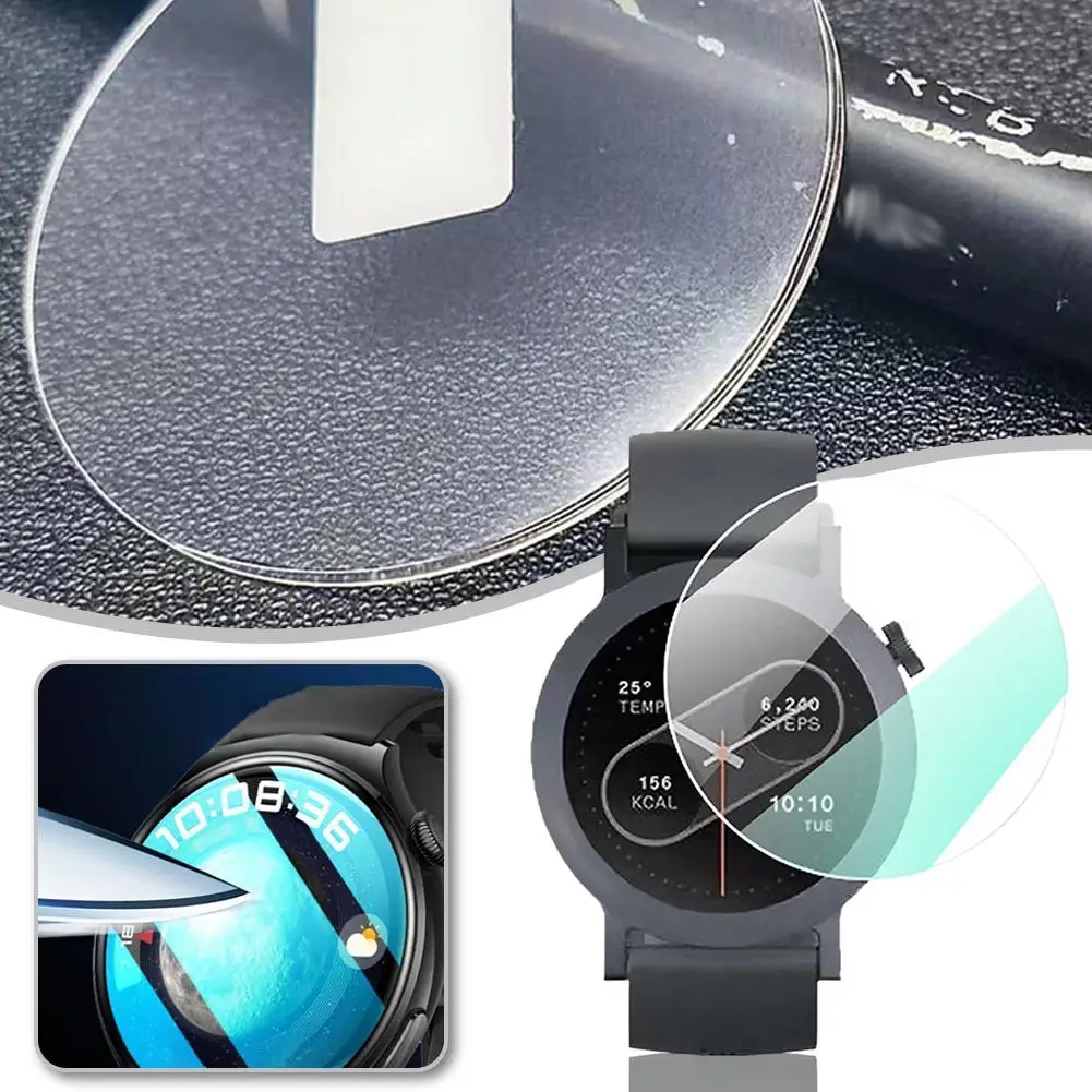 Película protectora de cristal transparente para reloj, accesorio de película blanca antihuellas para CMFWatchpro2 HD, F6B8