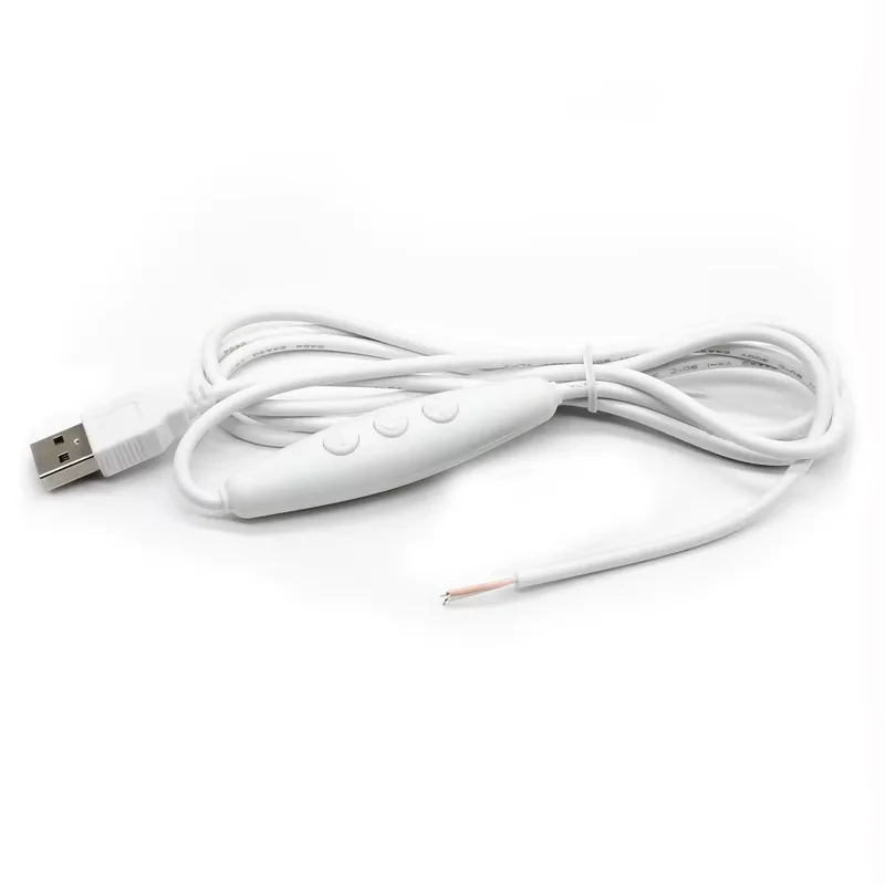 USB باهتة 1.5 متر سلك موصل مع التبديل 4K تحديث ستبليس يعتم ل 5 فولت LED قطاع سلسلة ضوء مصباح USB لا ستروب وميض