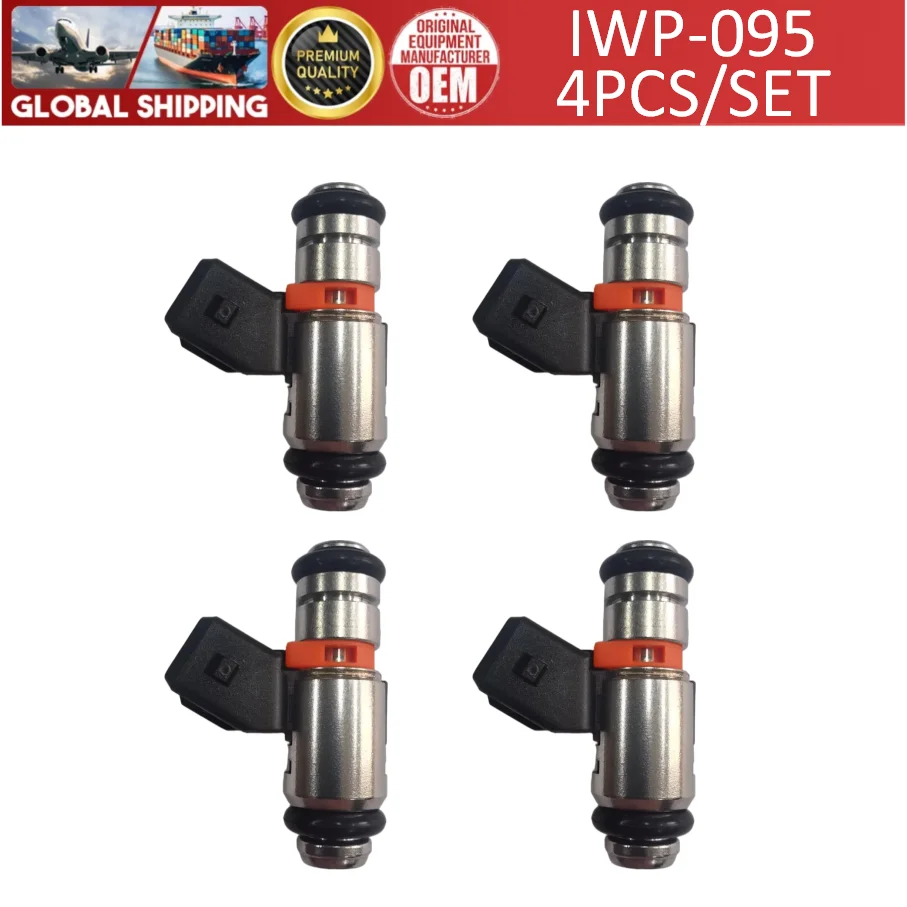 4pcs IWP-095 Fuel Injectors For Fiat Punto Seat Cordoba Ibiza II Felicia II VW Golf III Polo Vento