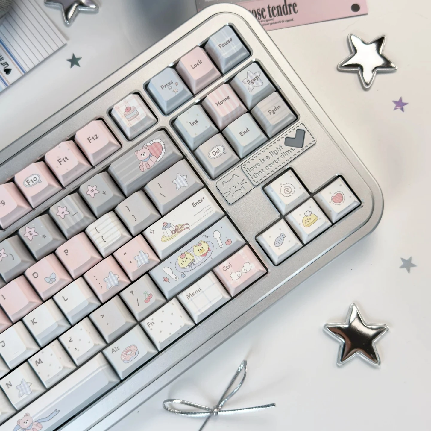 Summer Leisurely Theme Keycaps Set PBT Cherry Profile Sublimation Custom Original Handmade Keycaps for Mechanical Keyboard DIY