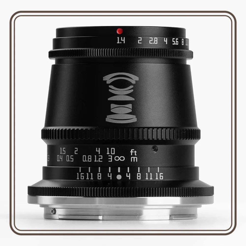 TTARTISAN 17mm F1.4 APS-C Kameraobjektiv mit manuellem Fokus (MF) für Fuji X, M43, Sony E, Leica L, Nikon Z, Canon EOS M RF-Mount-Kamera