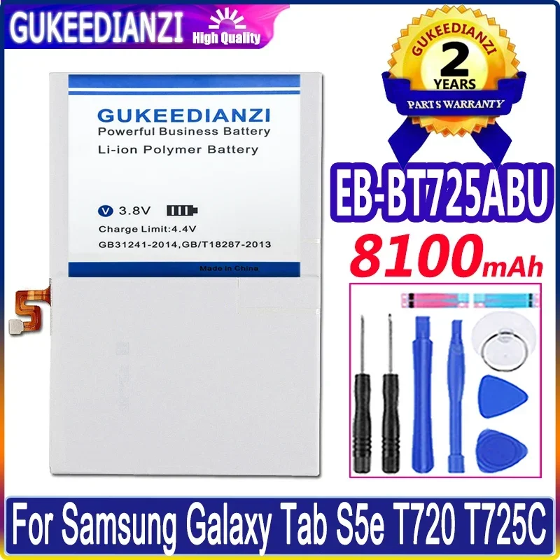 

Bateria Rechargeable EB-BT725ABU 8100mAh Tablet Battery For Samsung Galaxy Tab S5e T725C T720 SM-T720 SM-T725