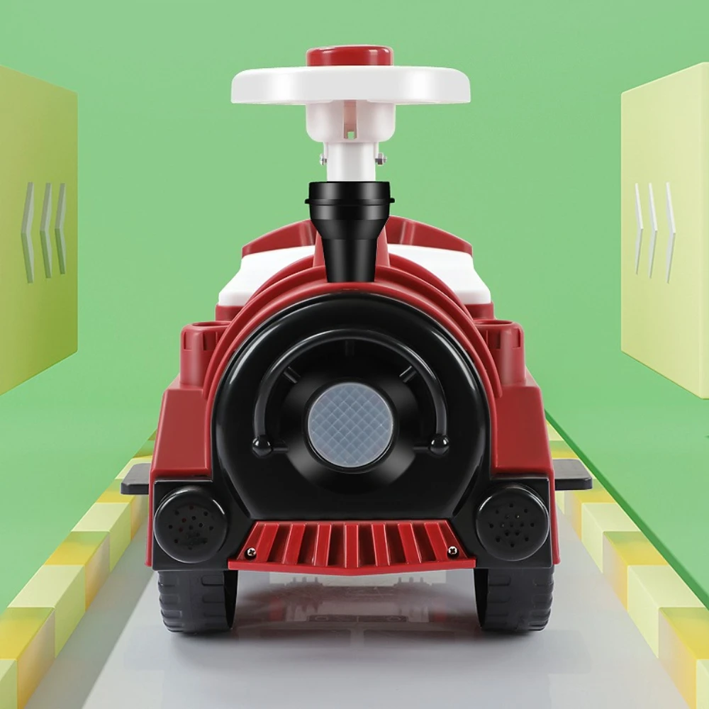 아이들을 위한 라이드 온 장난감 라이트와 음악이 있는 레트로 밸런스 바이크 밸런스 카 장난감 유아용 생일 선물 소년 소녀용