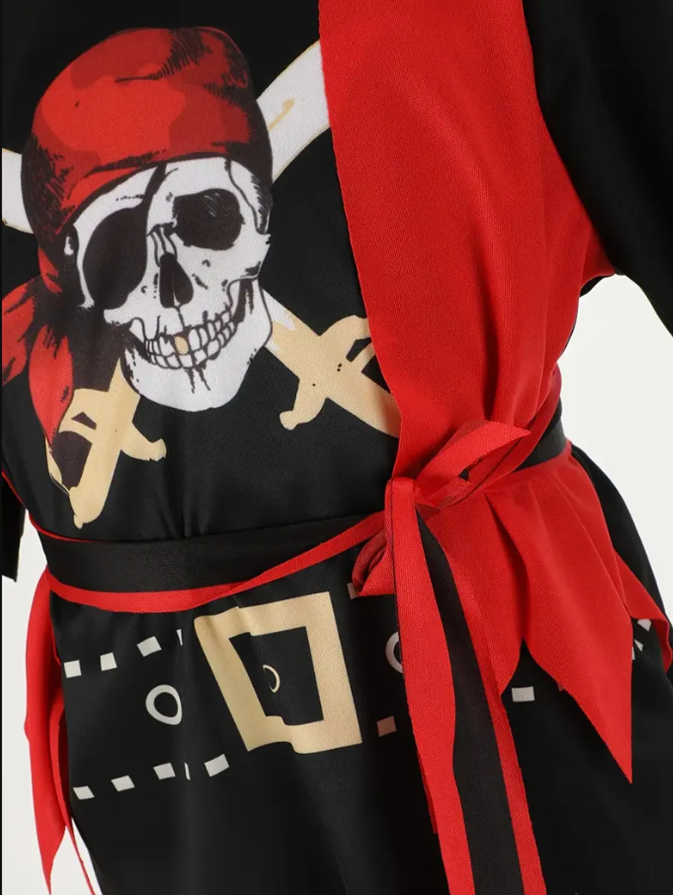 Kids Pirate Costume Set Halloween Dress-Up Captain Jack Robbery Adventure Toy Accessories Kid's Theme Gift view 5