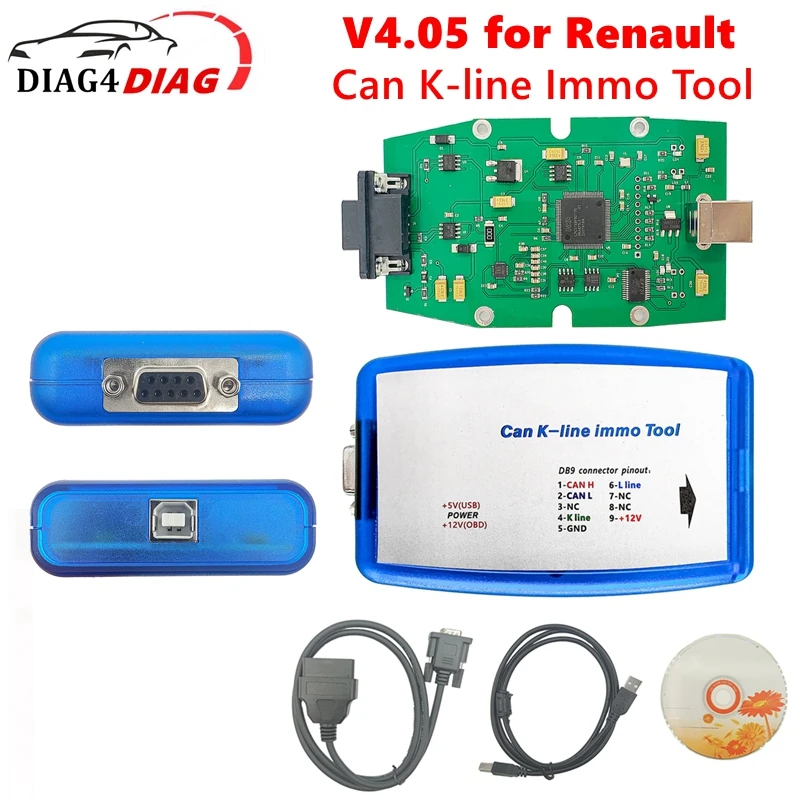 For Renaultman Can K-line Immo V4.05 Fit For Can K-line OBD2 Car Programmer Tool Read / Write EEPROM Diagnostic Tool