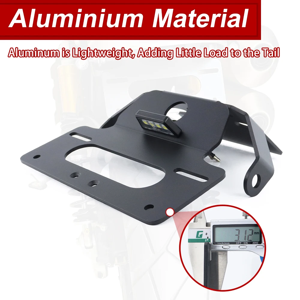 License Plate Holder Bracket Fit For Triumph Scrambler 1200 XE / XC 2019-2024 Motorcycle Rear Tail Tidy Fender Eliminator Kit