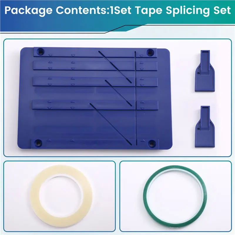 A53M-Cassette Tape Repair Splicing Set Reel To Reel Tape Recorder With Two Fixers Splicing Block Included