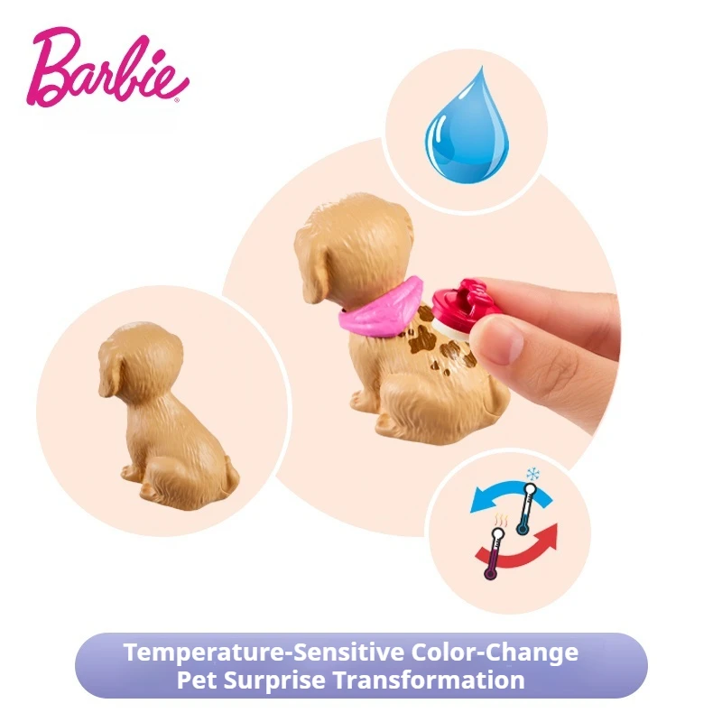 Zestaw dla lalek Barbie - sklep zoologiczny, zabawna profesjonalna zabawa, bogate akcesoria, modne dopasowania, DIY, dla dziewczynek, zabawka do zabawy w dom, prezent.