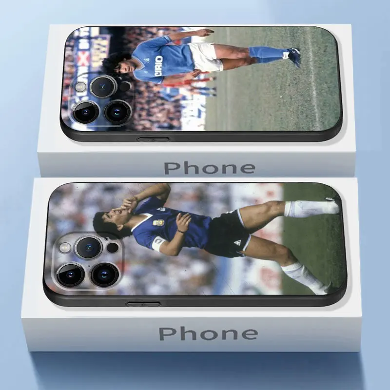 Phone Case for iPhone 15 14 11 Pro Max 13 12 MINI XR XS X 8 7 Plus SE Funda Silicone Cover Diego Armando Maradona