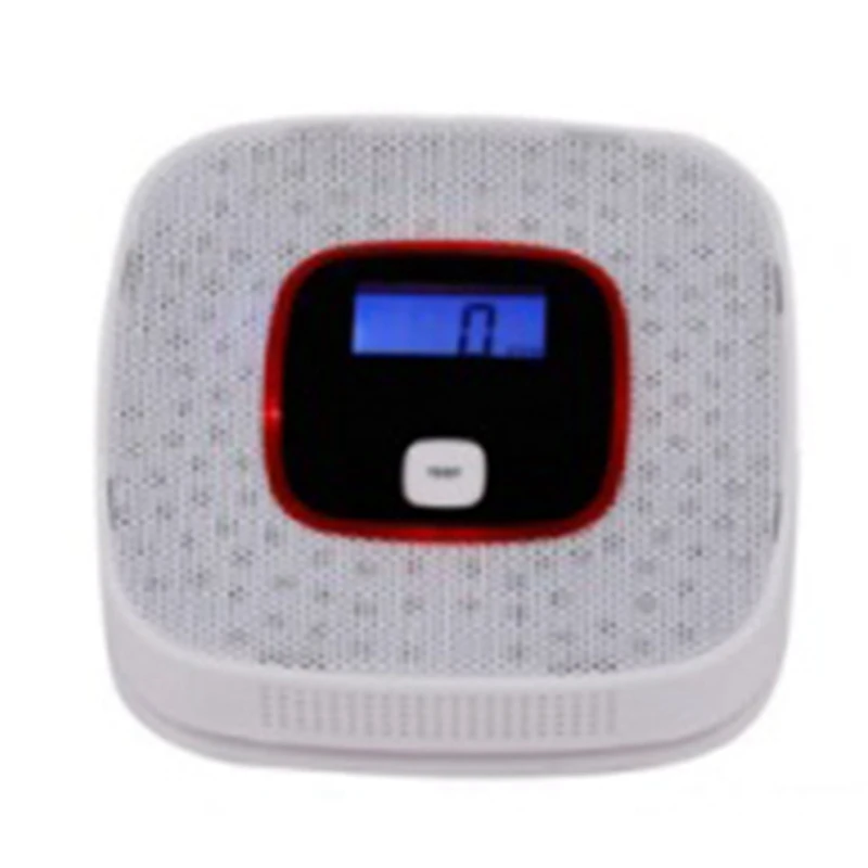 White CO Carbon Monoxide Detector Detector Alarm Alarm Sensor For Home Security Warns Both Acoustically And Optically
