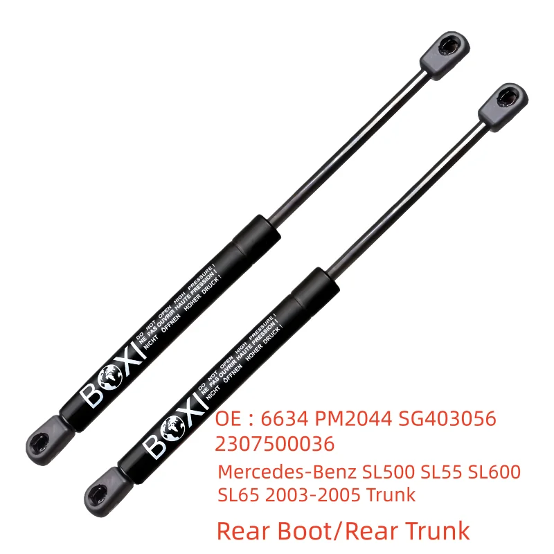 

BOXI 2Pcs Gas Lift Support Trunk For Mercedes-Benz SL500 SL55 SL600 SL65 2003-2005 Trunk 6634 PM2044 SG403056 2307500036