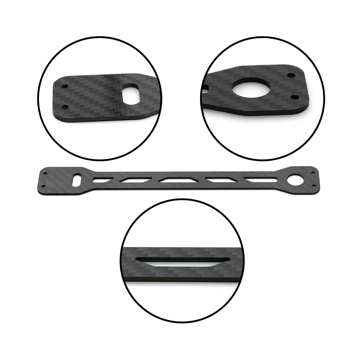 Piastra del pannello del secondo piano in fibra di carbonio per Tamiya TT02 TT02B TT-02 TT-02B 1/10 accessori per parti di aggiornamenti per auto RC