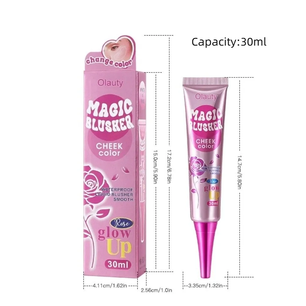 Natural nude magia mudança de cor blush de longa duração fácil maquiagem gradiente mudando blush bom tez fosco