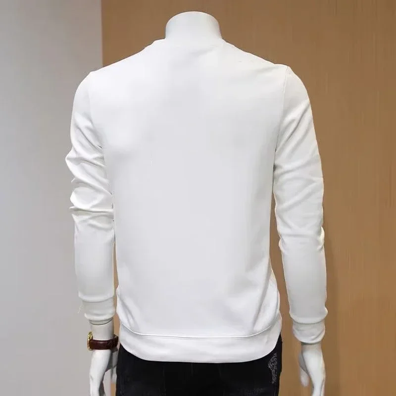 New Men Graphic Sweatshirts Cartoon Printed Long Sleeve T-shirt Cotton 100%  Loose Overfit Long Tee Sports Top Men Clothes