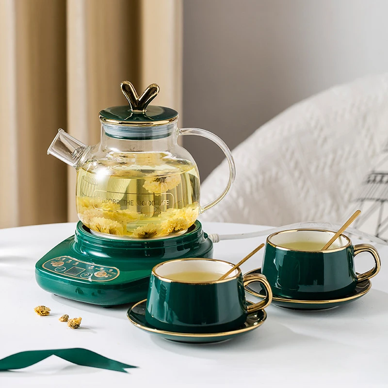 

Электрический чайник вареный сладкий суп офисный внешний вид маленький цветочный горшок полностью стеклянный многофункциональный бытовой горшок 220 В