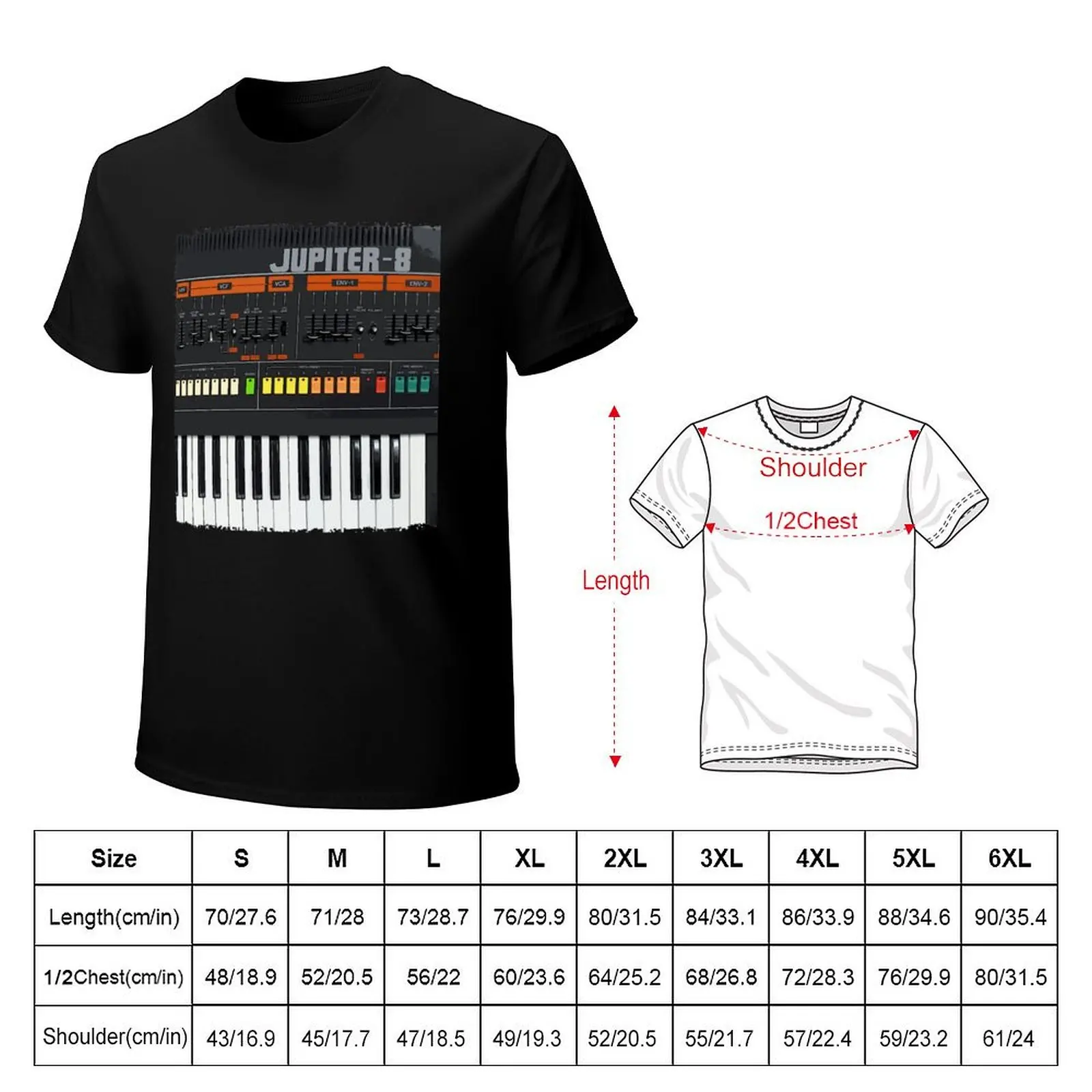 Jupiter 8 - 80s synth T-Shirt Anti-Wrinkle Short Sleeve T-Shirt